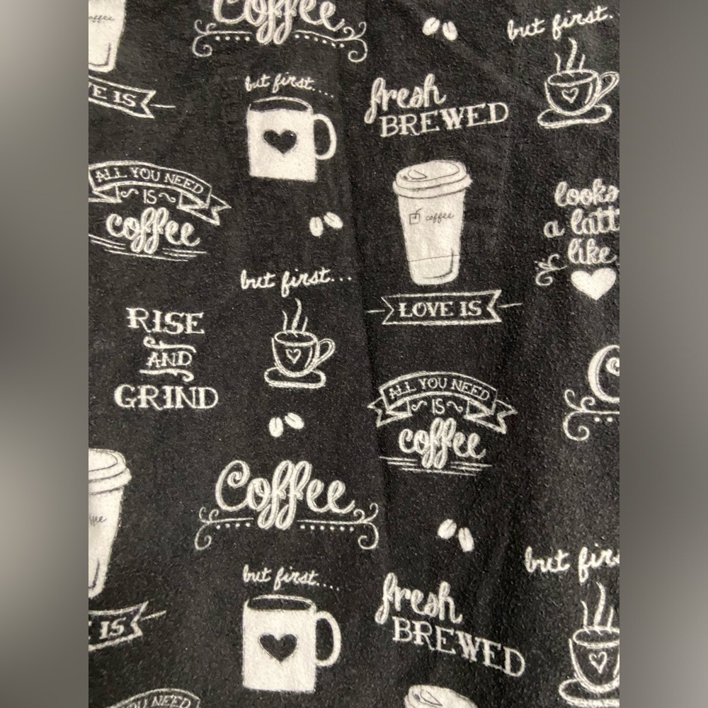P.J. SALVAGE Black COFFEE Flannel Pajama Set - Picture 7 of 8